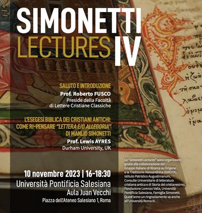 Simonetti Lectures IV